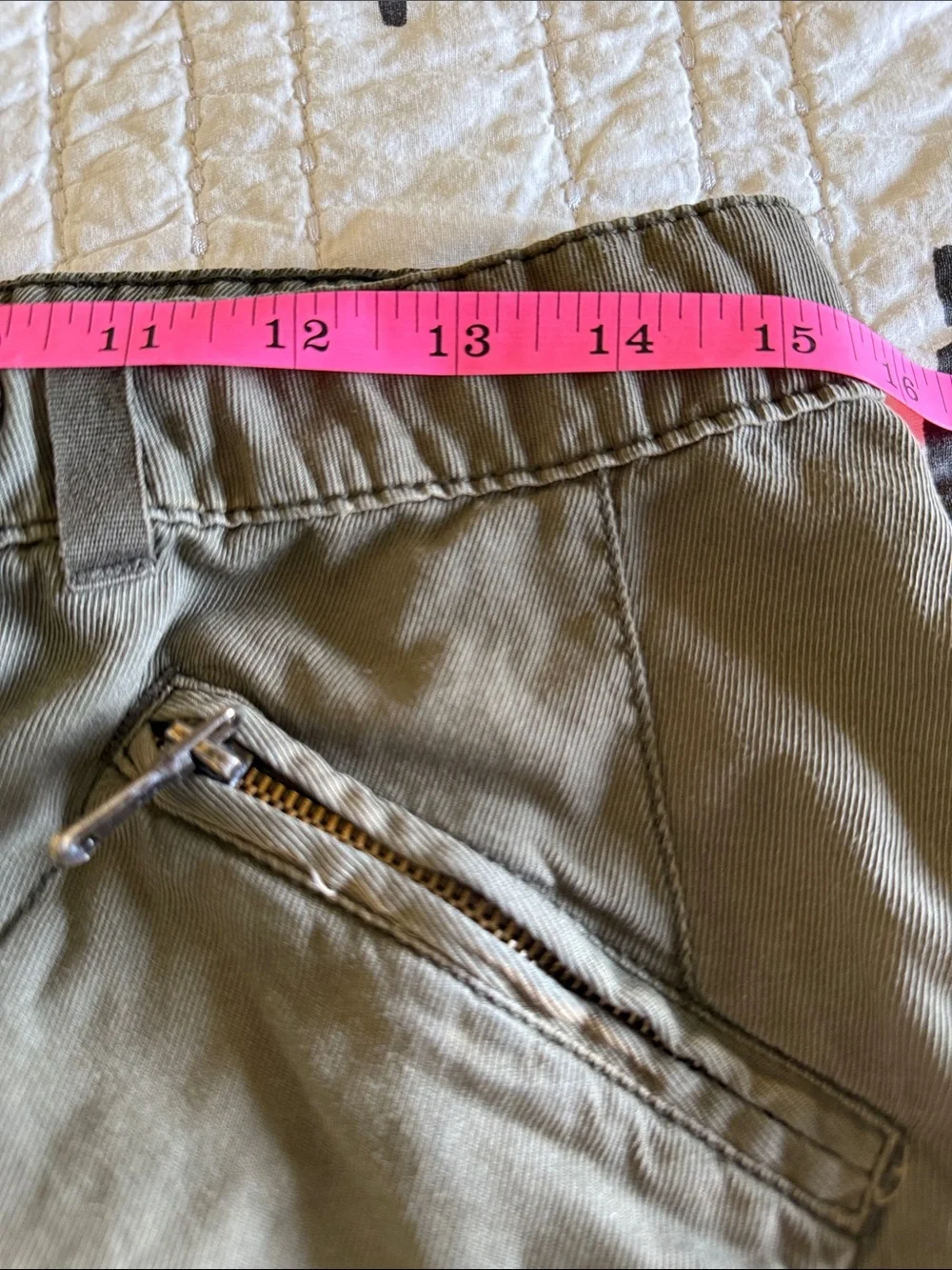 Free People Women's Olive Drawstring Cargo Joggers size 4